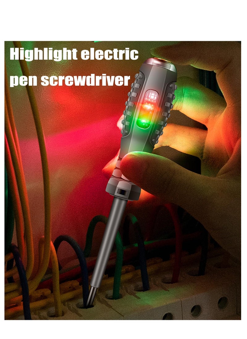 قلم مختبر الف Voltage بدون اتصال، أداة مفك كهربائي بحجم الجيب لكشف الأسلاك الحية/الصفرية، كاشف الف Voltage AC 70V-250V، أداة مثالية للعثور على نقاط الانقطاع. - Image 2